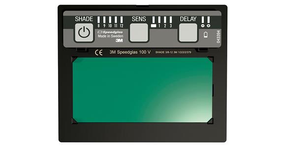 Autom. welding filter Speedglass™ 100 V field of view width x height 93x44 mm