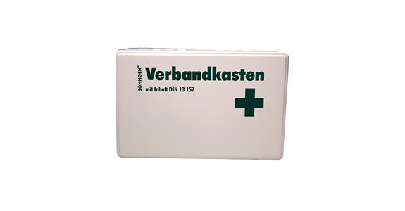 First aid kit white contents according to DIN 13157 260x80x160 mm