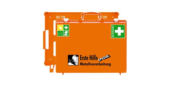 Job-specific first aid case for metalworking 400x300x150 mm