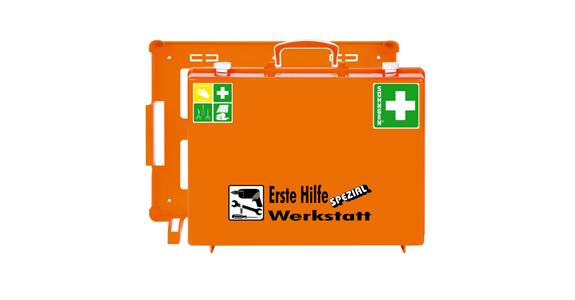 Job-specific first aid case for electrical engineering 400x300x150 mm