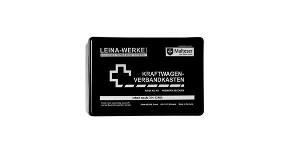 Vehicle first aid kit black contents according to DIN 13164 255x166x80 mm