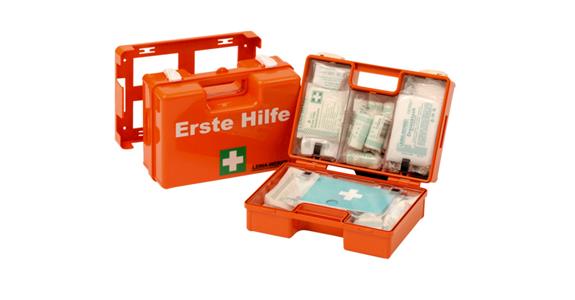 First aid case orange contents according to DIN 13157 260x170x110 mm