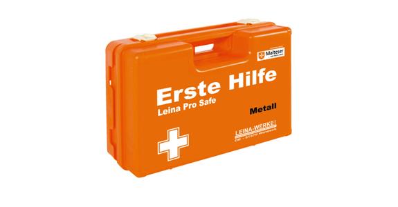 Job-specific first aid case for metalworking 260x170x110 mm
