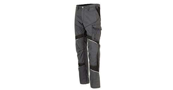 Ladies' trousers ACTIVIQ cotton+ anthracite/black size 40