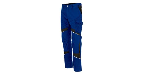 Ladies' trousers ACTIVIQ cotton+ cornflower blue/black size 40