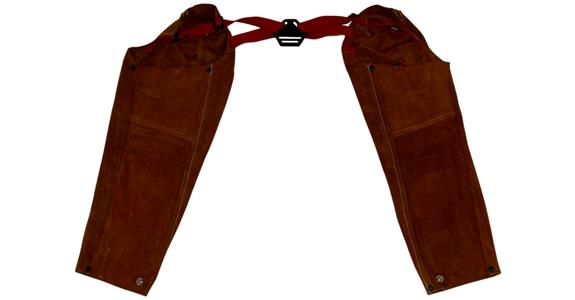 Welding oversleeves pair EN ISO 1611:2007 class 2/A1 brown 58 cm
