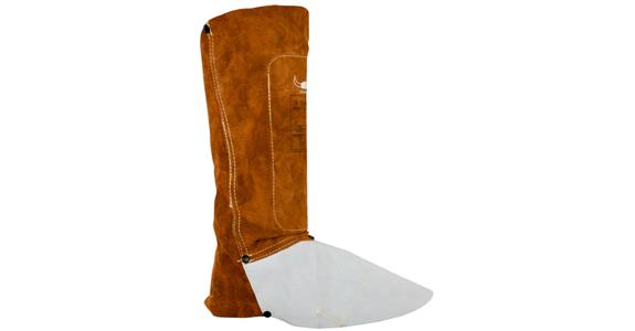Welding gaiters pair EN ISO 1611:2007 class 2/A1 brown height 36 cm
