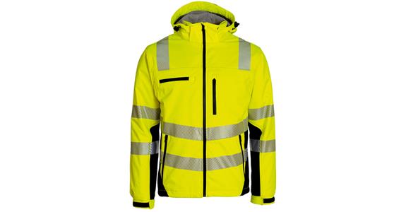 Winter hi-vis softshell jacket yellow/black size 3XL