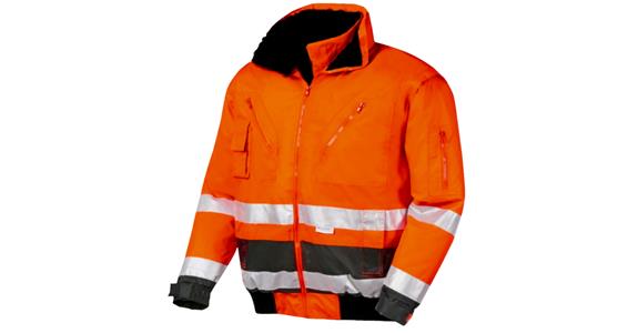 Hi-vis pilot jacket Vancouver orange/grey size S