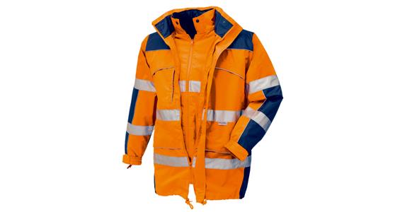 Hi-vis parka Toronto orange/navy size M