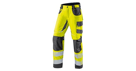 Hi-vis summer trousers REFLECTIQ yellow/anthracite size 94