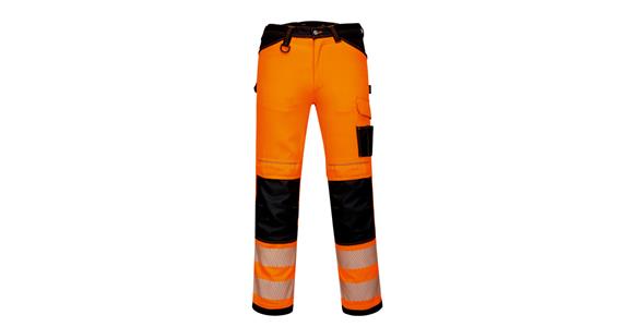 Hi-vis trousers PW3 orange/black size 48 in (EU size 64)