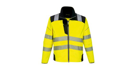 Hi-vis softshell jacket PW3 yellow/black class 3 size S
