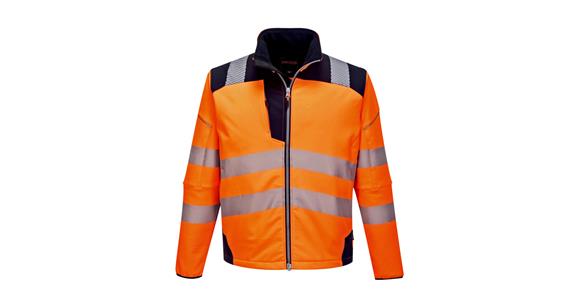 Hi-vis softshell jacket PW3 orange/black class 3 size XL