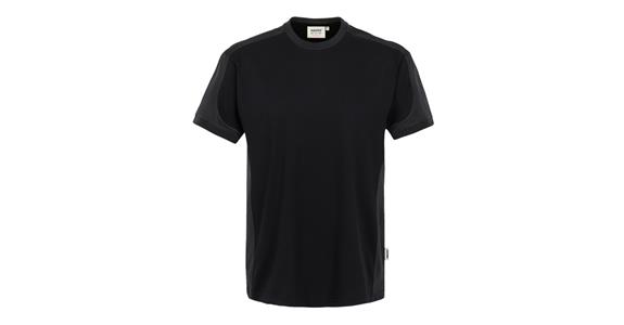 T-shirt Contrast Mikralinar® black/anthracite size M