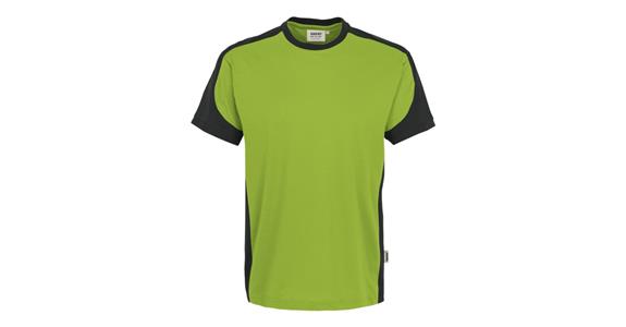 T-shirt Contrast Mikralinar® kiwi/anthracite size XL