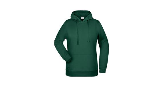 Hooded sweatshirt ladies' dark green size XL