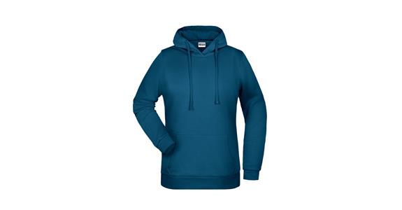 Hooded sweatshirt ladies' petrol size XXL
