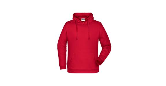 Hooded sweatshirt red size XXL