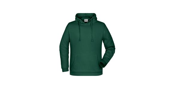 Hooded sweatshirt dark green size XL