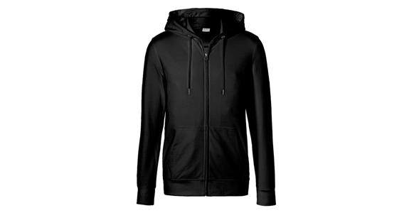 Hooded sweat jacket black size L