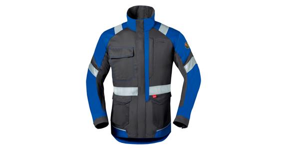 Long jacket 5Safety Image protection class 2 grey/cornflower blue size 64