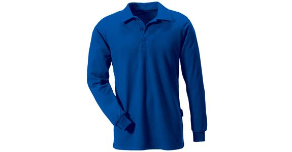 Polo shirt long-sleeved flame-retardant cornflower blue size M