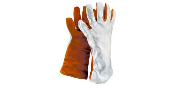 Heat protection glove aluminised PU=1 pair size 10