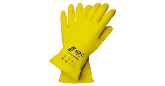 Chemical protective glove Yellow Cleaner PU=12 pairs size 10