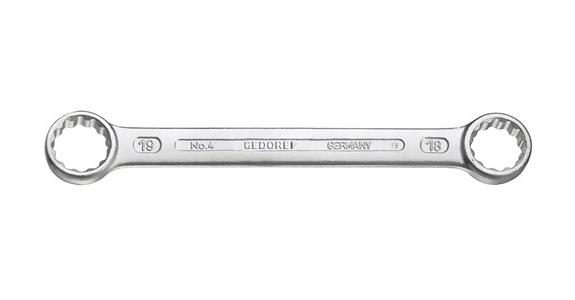 Klucz oczkowy dwustronny GEDORE 17 x 19 mm DIN 837 B