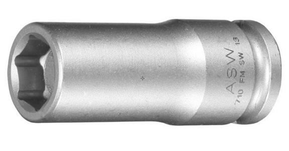 Końcówka klucza nasadowego ASW, 10 mm, trzpień 3/8” z magn. na spr., dług. 50 mm