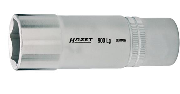 Końc. klucza nasadowego HAZET 13 mm 1/2 cala DIN 3124, wersja dł., sześciokątna