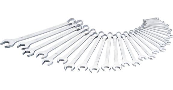 Zestaw kluczy płasko-oczkowych HAZET, 30 szt., 5,5-41 mm, DIN 3113 A