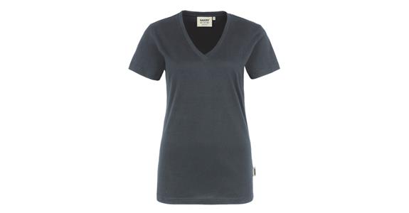 Damska koszulka V-shirt Classic antracytowa M