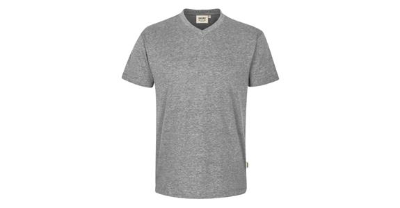 Koszulka V-shirt Classic szara cętkowana XL