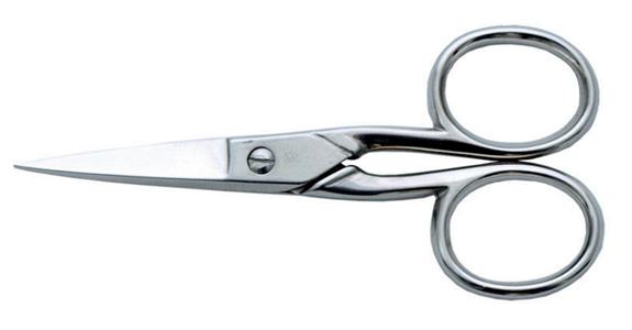 Nail scissors pointed straight 110 mm