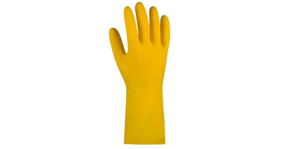 Haushaltshandschuh naturlatex, gelb, Gr. XL, Pack=10 Paar