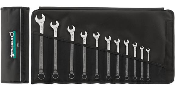 Klucz płasko-oczkowy STAHLWILLE, 11 szt., 8-22 mm, DIN 3113 B OPEN-BOX