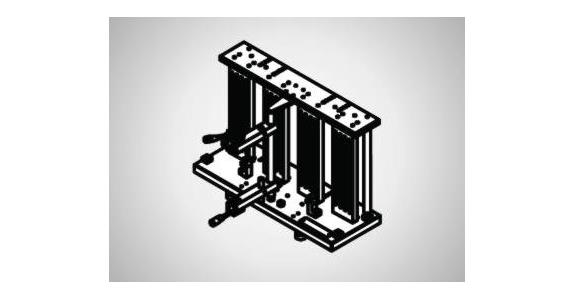 Meßständer mit Säulen 2P1SP H320x140