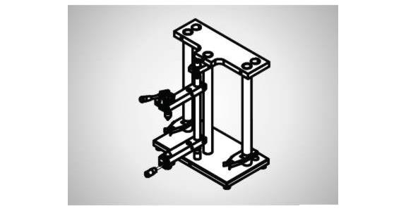 Meßständer H400x120 Schwenkradius 140mm