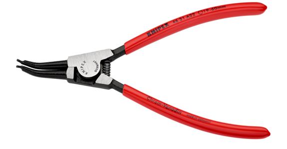 Szczypce do pierścieni zabezp. KNIPEX A22 185 mm, kątowe do zew. pierścieni