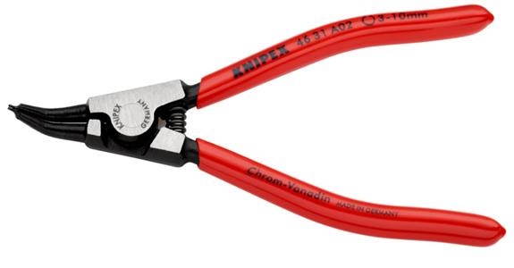 Szczypce do pierścieni zabezp. KNIPEX A02 130 mm, kątowe do zew. pierścieni