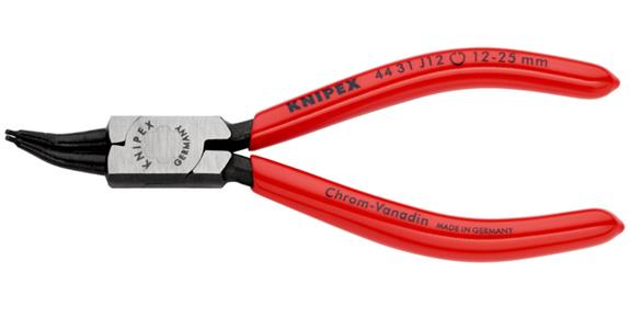 Szczypce do pierścieni zabezp. KNIPEX J12 140 mm, kątowe do wew. pierścieni