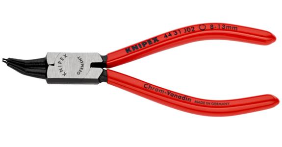 Szczypce do pierścieni zabezp. KNIPEX J02 140 mm, kątowe do wew. pierścieni
