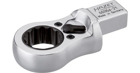 Okrągłe narzędzie wtykowe z grzechotką HAZET, 21 mm, kwadrat wtykowy 14x18 mm