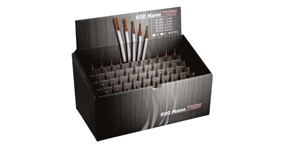 Zestaw mini frezów SC, 50 el., powlekane TiSiN (śred. 1/1,5/2/3/4 mm)