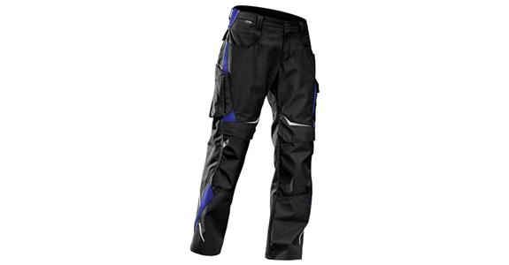 Ladies' trousers PULSSCHLAG black/cornflower blue size 48