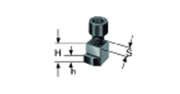 Sliding blocks f. chuck set serration groove width 17mm/M12 Röhm