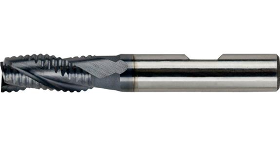 Schaft-Schruppfräser zyl. DIN 844 B Typ NR kurz 3 Schn. Z-Sch HSS-E/TiAlN 9 mm