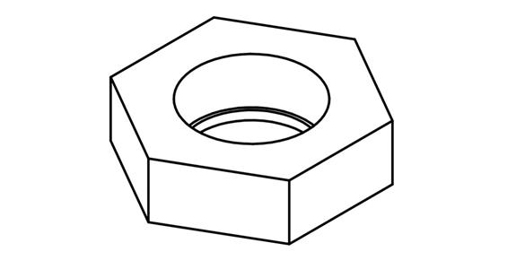 Hexagon washer M 12 for ecc. tensioning clamps art. no. 27222 105 pack = 1 pc.